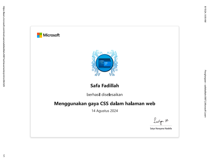 Front-End Development Certificate